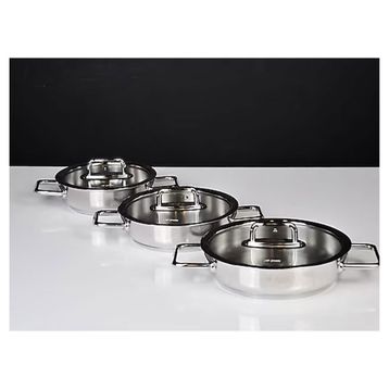 Aryıldız Colombus 16-18-20 cm 3'lü Kapaklı Sahan Seti
