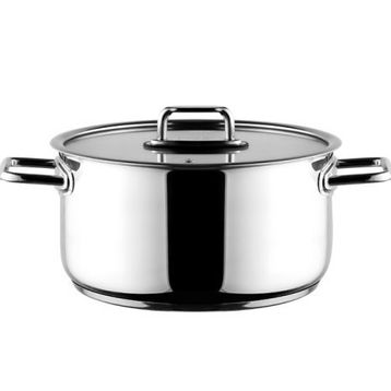 Aryıldız Colombus Metal Kulp Cam Kapak 26 cm Derin Tencere