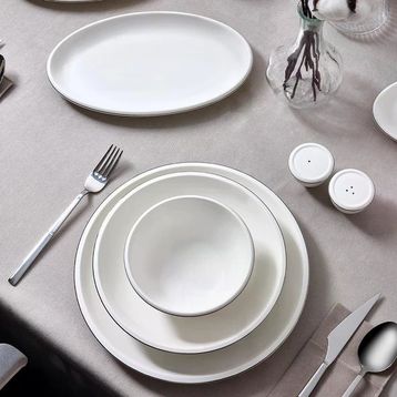 Aryıldız Evaliza Platin Elegant 6 Kişilik 30 Parça Yemek Takımı