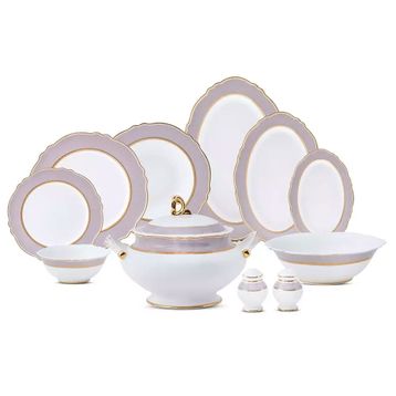 Aryıldız Majestic 60 Parça 12 Kişilik Porselen Yemek Takımı