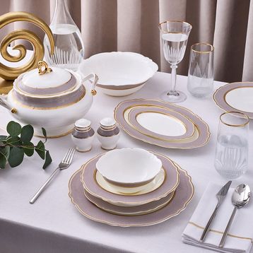 Aryıldız Majestic 60 Parça 12 Kişilik Yemek Takımı