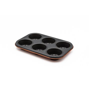 Aryıldız Mat Turuncu 6'lı Muffin Kalıbı
