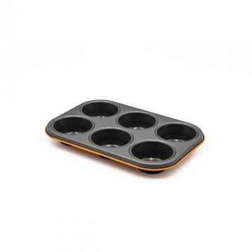 Aryıldız Mat Turuncu 6'lı Muffin Kalıbı