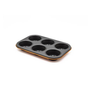 Aryıldız Mat Turuncu 6'lı Muffin Kalıbı