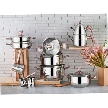 Aryıldız Piramit Orient Rose Gold 26 cm 20 Parça Çeyiz Seti