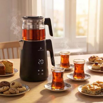 Aryıldız Tea Mode Siyah Çay Makinesi