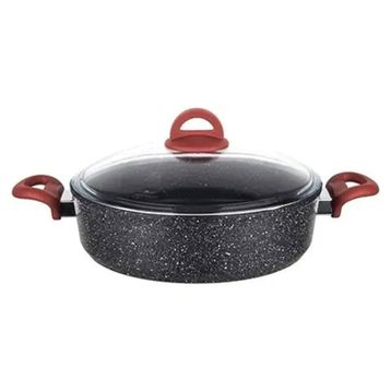 Aryıldız Terra Grey 28 cm Kısa Tencere