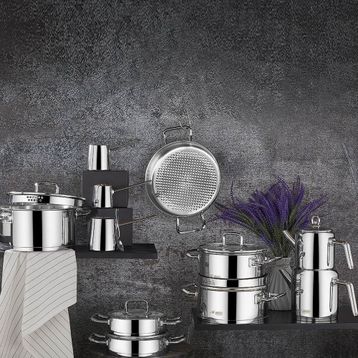 Aryıldız Vento Prestige 20 Parça Ideal Gümüş Çeyiz Tencere Seti