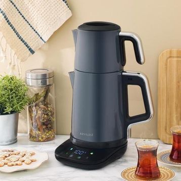 Aryıldız Vision Steel Antrasit Çay Makinesi
