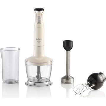 Arzum AR1140 Blanco 1500 W Mini Beyaz Plastik 2 Kademeli Blender Set