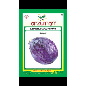 Arzuman 10 gr Kırmızı Mor Lahana Tohumu