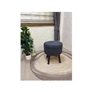 Asedia Mobilya Miskin Ceviz Sofa Antsait Ahşap Ayak Uzatma Pufu Makyaj Koltuğu Bench Tabure