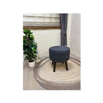 Asedia Mobilya Miskin Ceviz Sofa Antsait Ahşap Ayak Uzatma Pufu Makyaj Koltuğu Bench Tabure