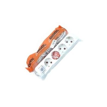 Asel 403 4'lü 3 Metre Topraklı Grup Priz