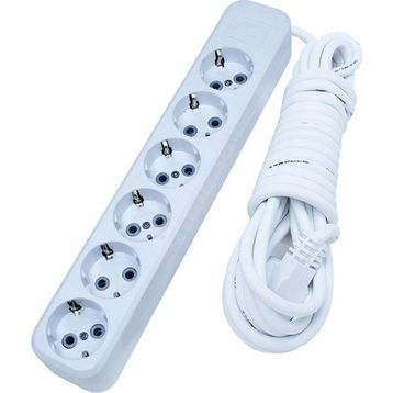 Asel ZNV-556 5 mt Topraklı Grup 6'lı Priz