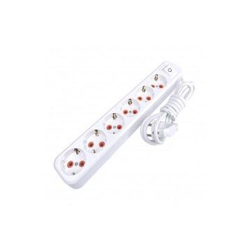 Asel ZNV-556 5 mt Topraklı Grup 6'lı Priz