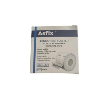 Asfix 2.5 cm x 5 mt Esnek Tıbbi Flaster