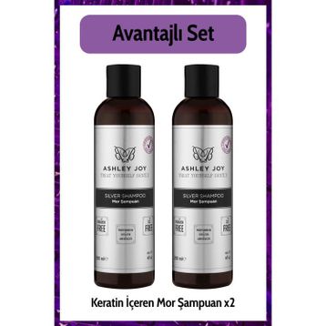 Ashley Joy 2x250 ml Mor Şampuan