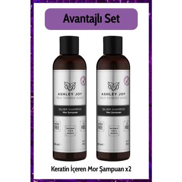 Ashley Joy 2x250 ml Mor Şampuan
