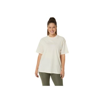 Asics 2032C843-201 Logo Bej Kadın T-shirt