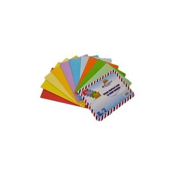 Asil 4'lü 13x18 cm 10 Renk Karışık Zarf