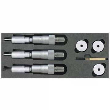 Asimeto AS-208 6-8 mm 8-10 mm ve 10-12 mm Üç Nokta Temaslı Dijital İç Çap Mikrometre Seti