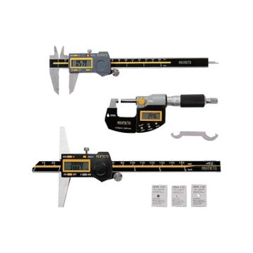 Asimeto AS-960 Dijital Kumpas + Dışçap Mikrometresi + Derinlik Kumpası Üçlü Set