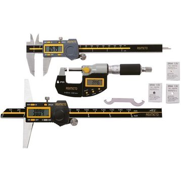 Asimeto AS-960030 Dijital Kumpas Derinlik Kumpas Mikrometre Seti