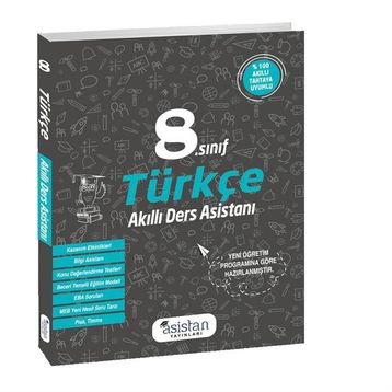 Asistan Yayınları 8. Sınıf Türkçe Akıllı Ders Asistanı - Asistan Komisyon