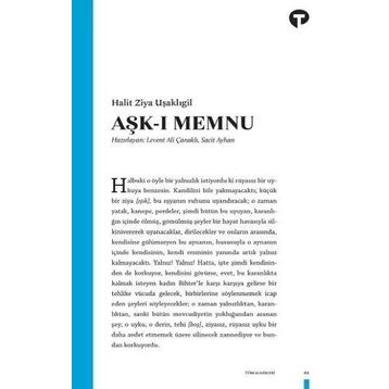 Aşkı Memnu - Halit Ziya Uşaklıgil