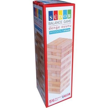 Aslan Oyuncak Jenga 54 Parça Ahşap Oyun Seti