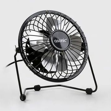 Asonic Metal Siyah Masaüstü Usb Fan