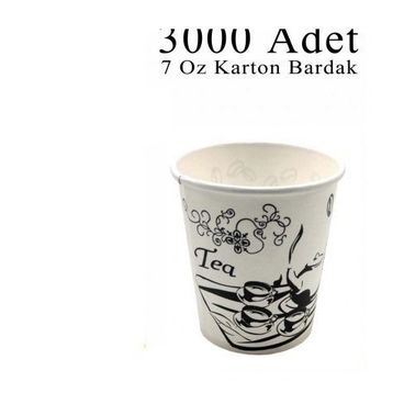 Asorty 7 Oz 3000 Adet Karton Bardak