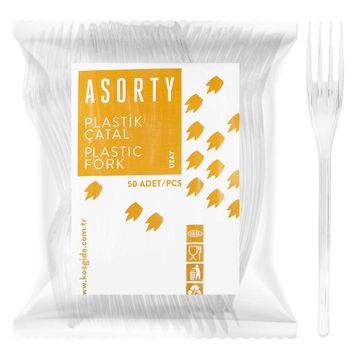 Asorty Uzay Serisi 50'li Plastik Çatal