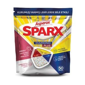 Asperox Sparx Diamond Plus 50'li Bulaşık Makinesi Kapsül