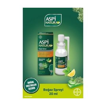 AspiNatura 20 ml Nane Limon Boğaz Spreyi