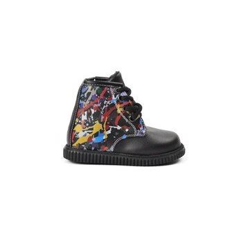 Aspor Arz 2301001-P Siyah İçi Kürklü Fermuarlı Unisex Çocuk Bot