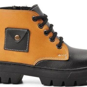 Aspor Siyah Camel İçi Kürklü Fermuarlı Çocuk Bot