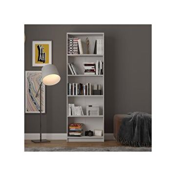 Asra Trend K002 Kül Gri 5 Raflı Kitaplık