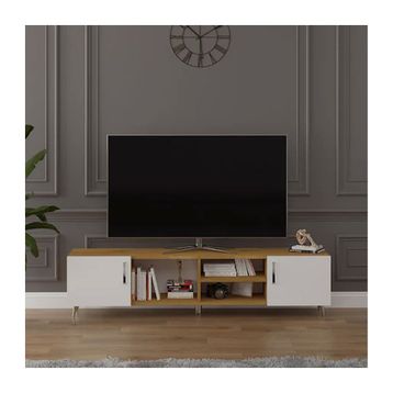 Asra Trend T-11 Beyaz Kapak Petra 180 cm TV Sehpası