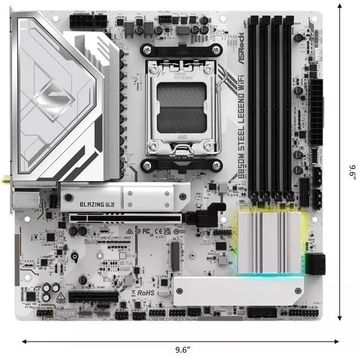 Asrock B850M Steel Legend WiFi AMD AM5 DDR5 Micro ATX Anakart
