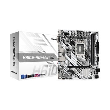 ASRock H610M HDV/M.2+D5 Intel LGA1700 DDR5 Micro ATX Anakart