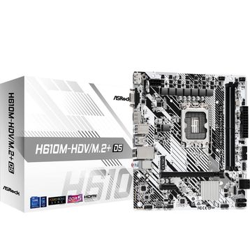 ASRock H610M HDV/M.2+D5 Intel LGA1700 DDR5 Micro ATX Anakart