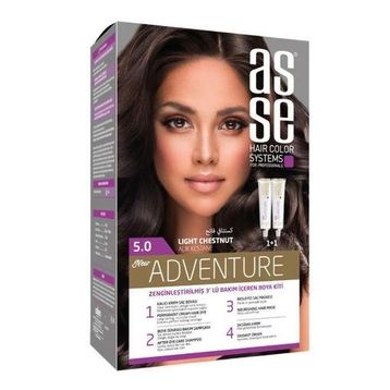 Asse 5.0 Açık Kestane Set Saç Boyası