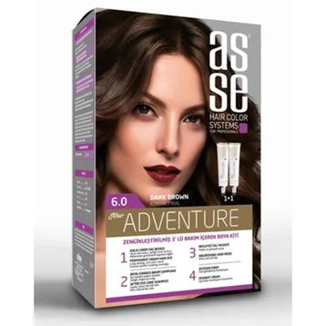Asse Adventure No:6.0 Koyu Kumral Saç Boyası