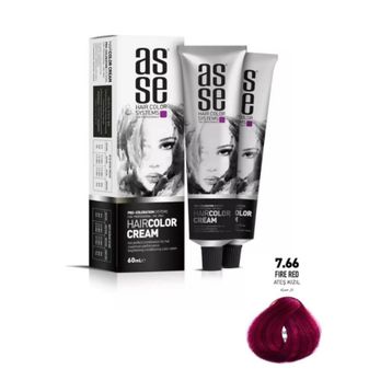 Asse Hair Color Systems 7.66 Ateş Kızıl 60 ml Saç Boyası