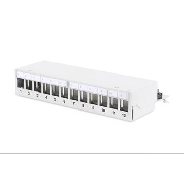 Assmann Açık Gri 12 Port Zırhlı Modüler Patch Panel