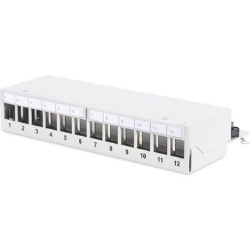 Assmann Açık Gri 12 Port Zırhlı Modüler Patch Panel