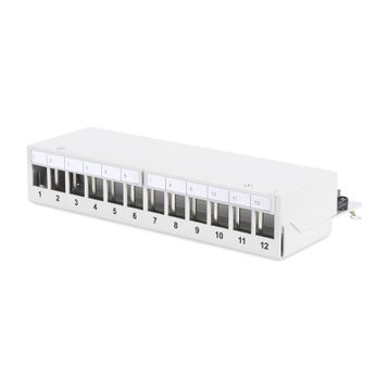 Assmann Açık Gri 12 Port Zırhlı Modüler Patch Panel