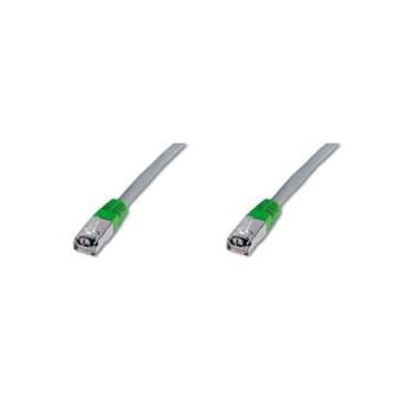 Assmann DK-1521-100-CO Gri Cat-5E Patch Kablosu